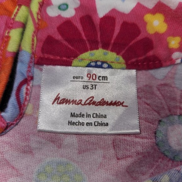 Hanna Andersson Girls 3T Multicolored Floral Sun Dress 2158 - Picture 4 of 6